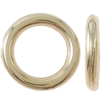Kobber Coated Plastic Linking Ring, Donut, guldfarve belagt, nikkel, bly & cadmium fri, 15x2mm, 10Tasker/Lot, Solgt af Lot
