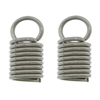 Stainless Steel Cord Coil, 304 Stainless Steel, original color, 5.50x11mm, Hole:Approx 4mm, 2000PCs/Lot, Sold By Lot