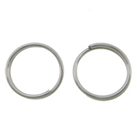 Нержавеющая сталь Split Ring, Нержавеющая сталь 304, Кольцевая форма, оригинальный цвет, 0.60x8x1.20mm, отверстие:Приблизительно 6.8mm, 10000ПК/сумка, продается сумка