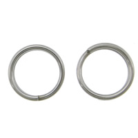 Stainless Steel Split Ring 304 Stainless Steel Donut original color Approx 4.8mm Sold By Bag