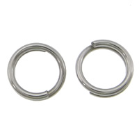 Нержавеющая сталь Split Ring, Нержавеющая сталь 304, Кольцевая форма, оригинальный цвет, 0.60x5x1.20mm, отверстие:Приблизительно 3.8mm, 10000ПК/сумка, продается сумка