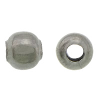 Perline in acciaio inox, 304 acciaio inox, Cerchio, colore originale, 3mm, Foro:Appross. 1.5mm, 10000PC/lotto, Venduto da lotto