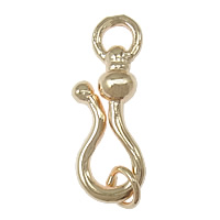Zinc Alloy Hook and Eye Clasp rose gold color plated nickel lead & cadmium free Approx 3mm Sold By Lot
