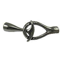 Tibetan Style, plumbum black color plated, nickel, lead & cadmium free, 45x18x10mm, Hole:Approx 5.5mm, 100Sets/Lot, Sold By Lot