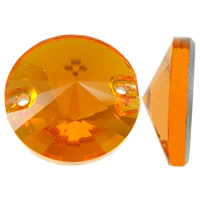 Conector de cristal CRYSTALLIZED™, cromado de cor prateada, facetada & laço de 1/1, fogo opala, 12x4.5mm, Buraco:Aprox 1mm, 5PCs/Bag, vendido por Bag