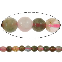 Tourmaline Beads, Round, October Birthstone, 6mm, Hole:Approx 1-2mm, Length:Approx 15.5 Inch, 5Strands/Lot, Approx 65PCs/Strand, Sold By Lot