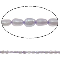 Perles nacres baroques de culture d'eau douce , perle d'eau douce cultivée, kaki, 5-6mm, Trou:Environ 0.8mm, Vendu par 15.4 pouce brin