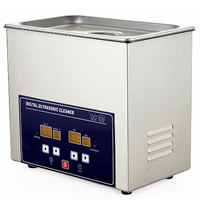Stainless Steel Digital Ultrasonic Cleaner, Rectangle, 265x165x235mm, Hole:Approx 20mm, Sold By PC