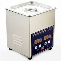 Stainless Steel Digital Ultrasonic Cleaner, Rectangle, 180x165x205mm, Hole:Approx 20mm, Sold By PC