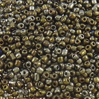 Plated Glass Seed Beads Round Approx 1mm Approx Sold By Bag