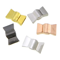 Zinc Alloy magnetlås, Bowknot, forgyldt, blandede farver, nikkel, bly & cadmium fri, 20x12x6mm, Hole:Ca. 9x2.5mm, 100pc'er/Lot, Solgt af Lot