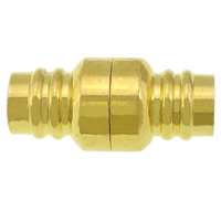 Brass Magnetic Clasp, gold color plated, nickel, lead & cadmium free, 20x10x10mm, Hole:Approx 6mm, 100PCs/Lot, Sold By Lot