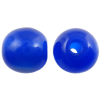 Imitations Cats Eye perles de résine, Rond, chats d'imitation oeil, couleur bleu foncé, 10mm, Trou:Environ 2mm, 1000PC/sac, Vendu par sac