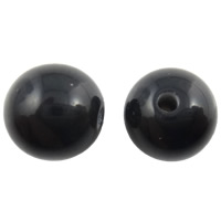 Imitation Cats Eye Resin Beads, Round, black, 10mm, Hole:Approx 2mm, 1000PCs/Bag, Sold By Bag