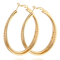 Gets® Jewelry Earring Brass Donut 18K gold plated nickel lead & cadmium free 2mm 49mm Sold By Pair
