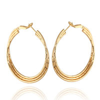 Gets® Jewelry Earring Brass Oval 18K gold plated nickel lead & cadmium free Sold By Pair