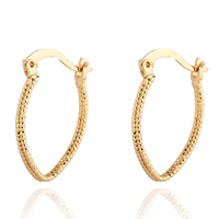 Gets® Jewelry Earring, Brass, 18K gold plated, nickel, lead & cadmium free, 16mm, Sold By Pair