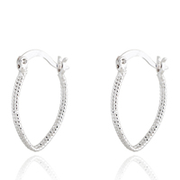 Gets® Jewelry Earring, Brass, platinum plated, nickel, lead & cadmium free, 16mm, Sold By Pair