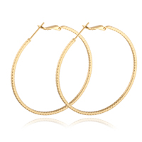Gets® Jewelry Earring Brass Donut 18K gold plated nickel lead & cadmium free 1.5mm 50mm Sold By Pair