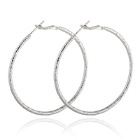 Gets® Jewelry Earring Brass Donut platinum plated nickel lead & cadmium free 2mm 50mm Sold By Pair