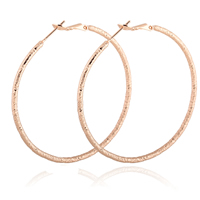 Gets® Jewelry Earring Brass Donut real rose gold plated nickel lead & cadmium free 2mm 50mm Sold By Pair