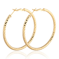 Gets® Jewelry Earring Brass Donut 18K gold plated nickel lead & cadmium free 3mm 49mm Sold By Pair