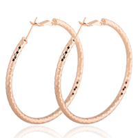Gets® Jewelry Earring Brass Donut real rose gold plated nickel lead & cadmium free 3mm 49mm Sold By Pair