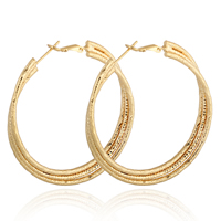 Gets® Jewelry Earring Brass Donut 18K gold plated nickel lead & cadmium free 2mm 49mm Sold By Pair