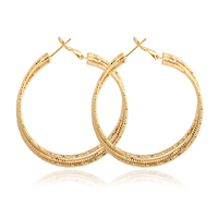 Gets® Jewelry Earring Brass Donut 18K gold plated nickel lead & cadmium free 5mm 51mm Sold By Pair