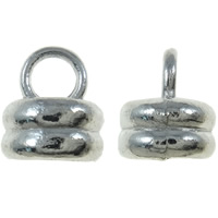 Zinc Alloy End Cap platinum color plated nickel lead & cadmium free Approx 3.5mm Approx Sold By KG