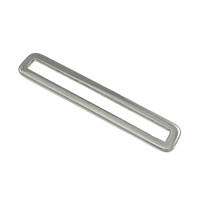 Stainless Steel Linking Ring, Rectangle, original color, 32x6x1mm, Hole:Approx 28x2.5mm, 300PCs/Lot, Sold By Lot