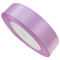 Satin Ribbon, light purple, 20mm, 15PCs/Lot, 22m/PC, Sold By Lot
