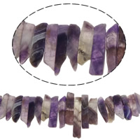 Natural Amethyst Beads, February Birthstone, 25-58mm, Hole:Approx 2mm, Length:Approx 15.7 Inch, 5Strands/Lot, Sold By Lot