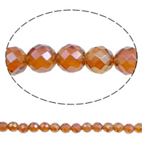 Quartz naturel bijoux perles, Cristal naturel, Rond, normes différentes pour le choix & facettes, Trou:Environ 1mm, Longueur:Environ 15.7 pouce, 5Strandstoron/lot, Vendu par lot