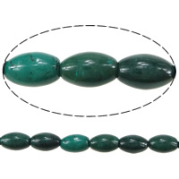 Natural White Turquoise Beads, Oval, dark green, 10x6.50mm, Hole:Approx 1mm, Length:Approx 16 Inch, 10Strands/Lot, Approx 42PCs/Strand, Sold By Lot