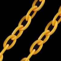 Acrylic Chain, oval chain, orange, 8x13mm, Length:Approx 40 cm, Approx 100Strands/Lot, Approx 0.40m/Strand, Sold By Lot