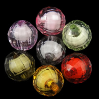 Perlen in Perlen Acrylperlen, Acryl, rund, gemischte Farben, 12mm, Bohrung:ca. 2mm, ca. 500PCs/Tasche, verkauft von Tasche
