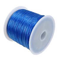 Fil de cristal, fil en cristal, élastique, bleu, 0.50mm, Longueur:60 m, 20PC/lot, Vendu par lot