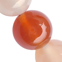Natürlich rote Achat Perlen, Roter Achat, rund, verschiedene Größen vorhanden, Grade A, Länge:ca. 15 ZollInch, verkauft von Menge