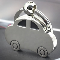 Zinc Alloy Key Chain Car platinum color plated enamel nickel lead & cadmium free Sold By Lot