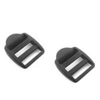 Plastic Buckle, black, 23.50x19x4mm, Hole:Approx 15mm, 1000PCs/Bag, Sold By Bag