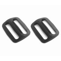 Plastic Buckle, Rectangle, black, 59x34x3.80mm, Hole:Approx 50mm, 150PCs/Bag, Sold By Bag