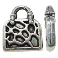 Tibetan Style Handbag Pendants, antique silver color plated, nickel, lead & cadmium free, 8x10x2mm, Hole:Approx 2mm, 100PCs/Bag, Sold By Bag