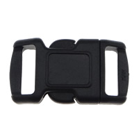 Plastic Side Release Buckle, black, 27x14.50x6mm, Hole:Approx 11x3mm, 200PCs/Lot, Sold By Lot