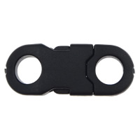 Plastic Side Release Buckle black Approx 6mm Sold By Lot