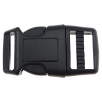Plastic Side Release Buckle, black, 52x26x9.50mm, Hole:Approx 19.5x3.5mm, 200PC/Lot, Sold By Lot
