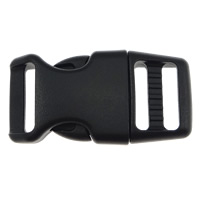 Plastic Side Release Buckle, black, 44x21.50x9mm, Hole:Approx 16x3mm, 200PC/Lot, Sold By Lot