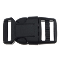 Plastic Side Release Buckle, black, 54x26x9mm, Hole:Approx 19.5x4mm, 200PC/Lot, Sold By Lot