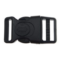 Plastic Side Release Buckle, black, 52.50x26x10mm, Hole:Approx 20.5x3.5mm, 200PC/Lot, Sold By Lot