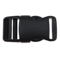Plastic Side Release Buckle, black, 34.50x16x7.50mm, Hole:Approx 13x2mm, 200PC/Lot, Sold By Lot